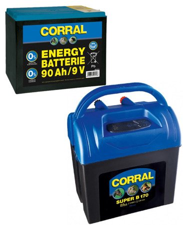 Zestaw elektryzator Corral B170  i bateria 90ah 