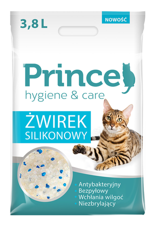 Żwirek silikonowy Prince hygiene & care 3.8L